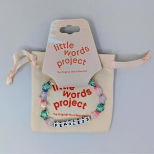 Little Words Project "Fearless" Original Word Bracelet, Size M/L